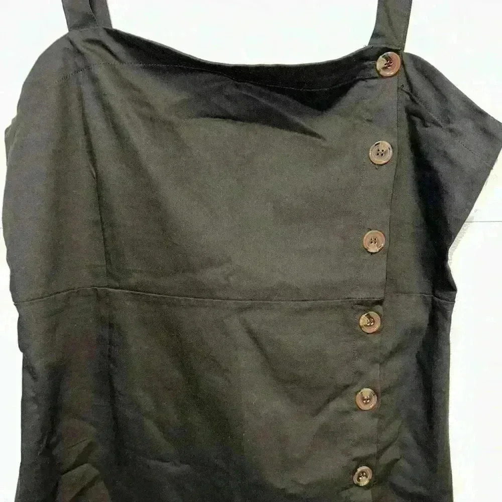 Women's Wishful Park Black Dress / Button Down / XL - Picture 2 of 13